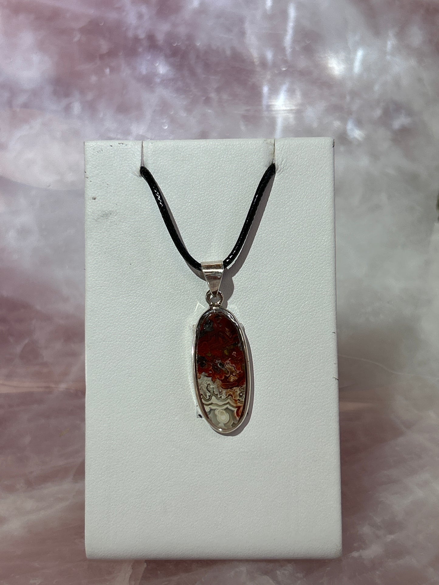 Crazy Lace Agate Pendant
