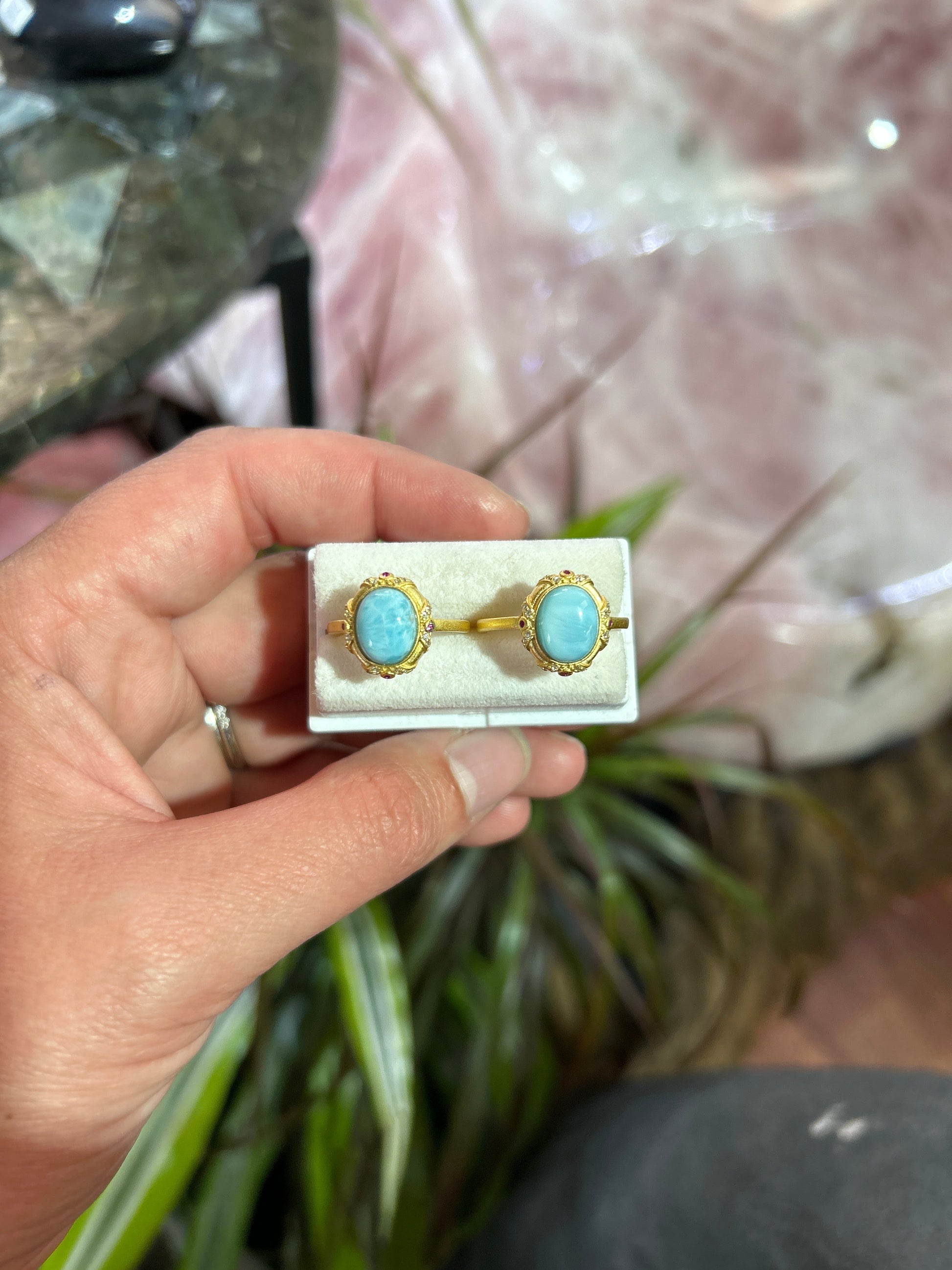 Larimar Ring Mountain Mineral Market