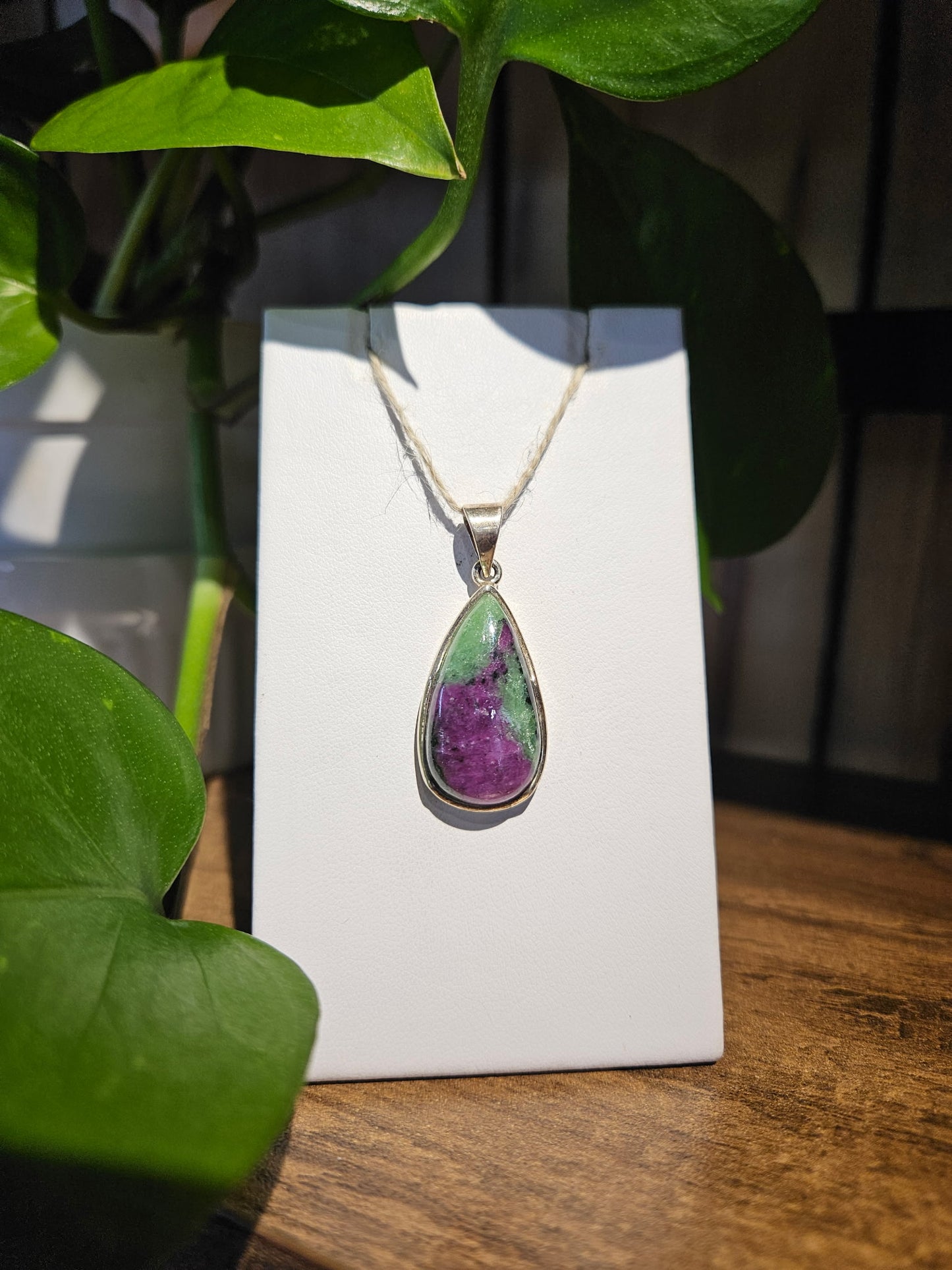 Ruby in Zoisite Pendant