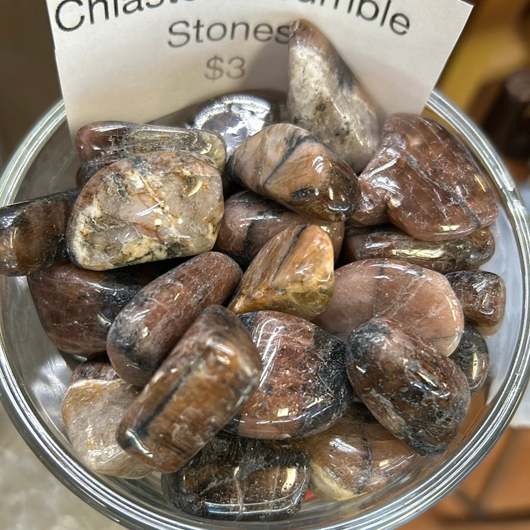 Chiastolite Tumbles Mountain Mineral Market