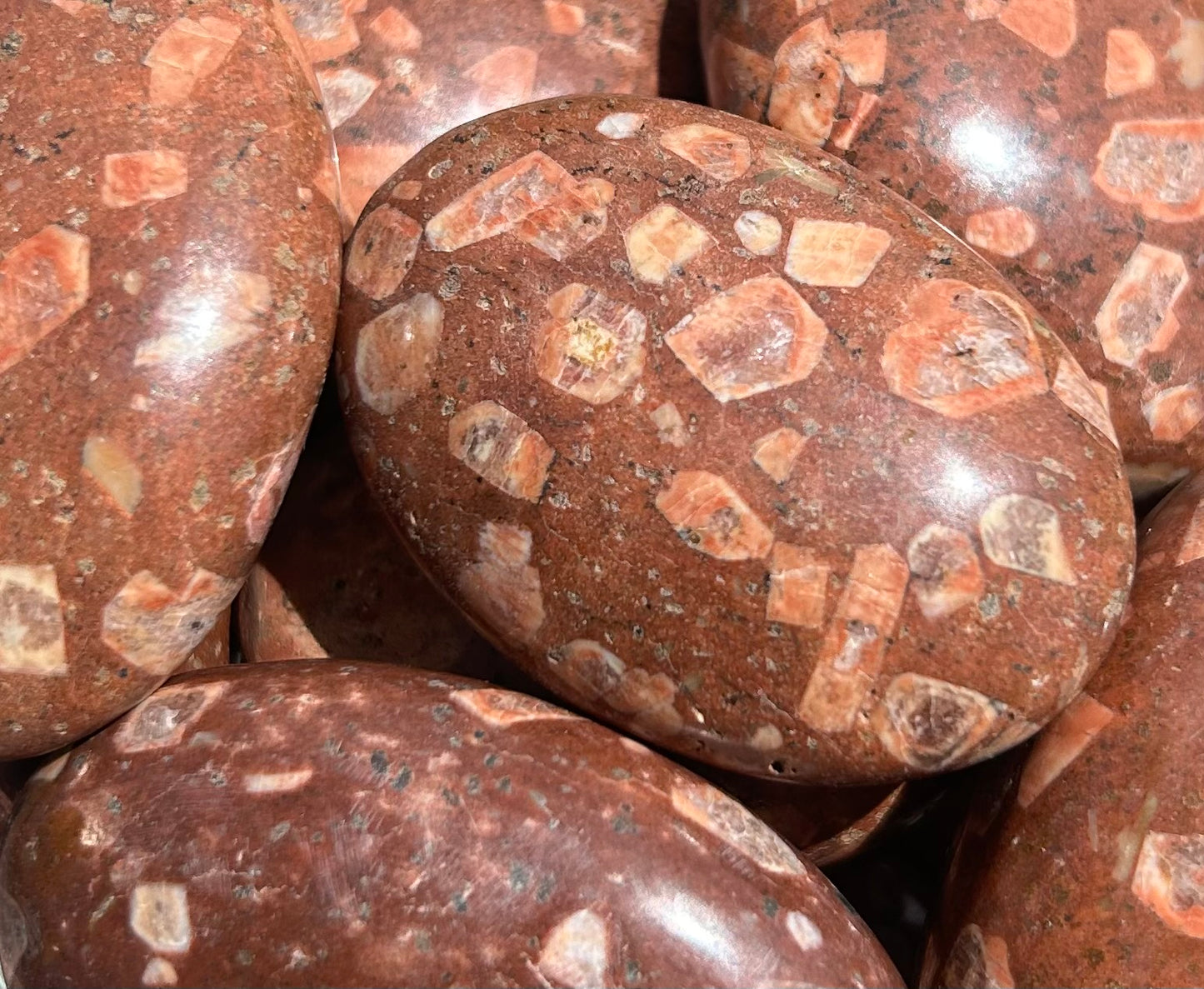 Jasper + Moonstone Palmstones