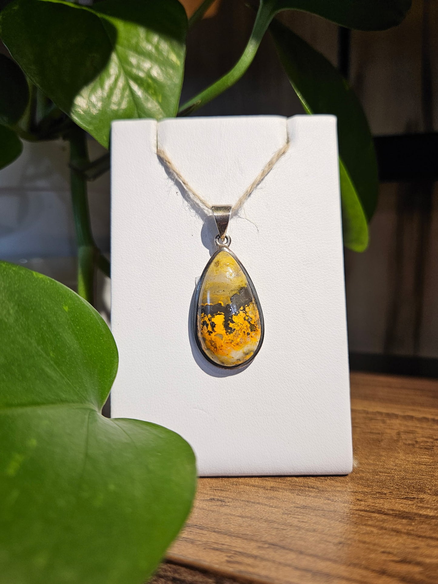 Bumblebee Jasper Pendant