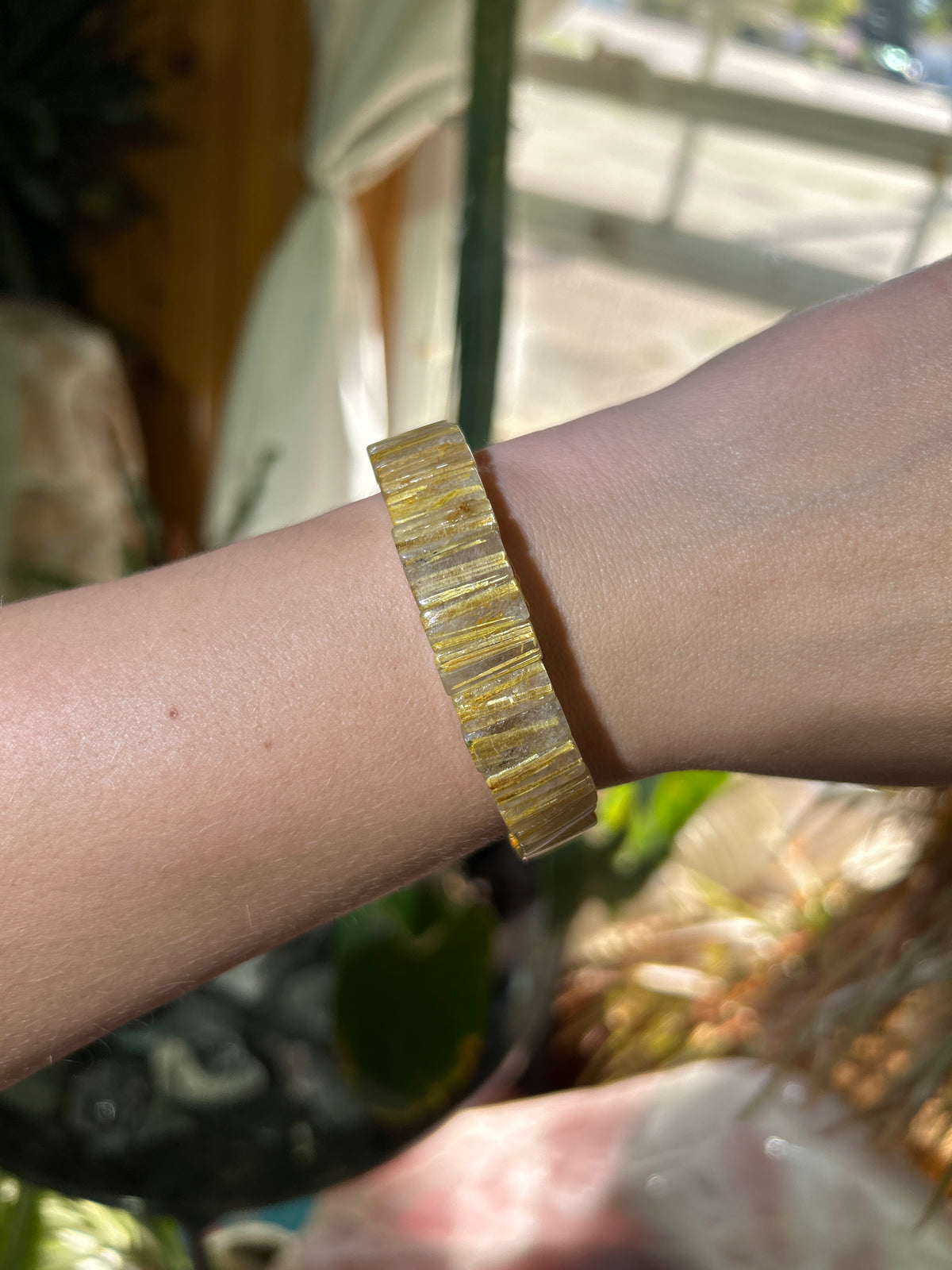 Rutilated Quartz Stretchy Bracelet