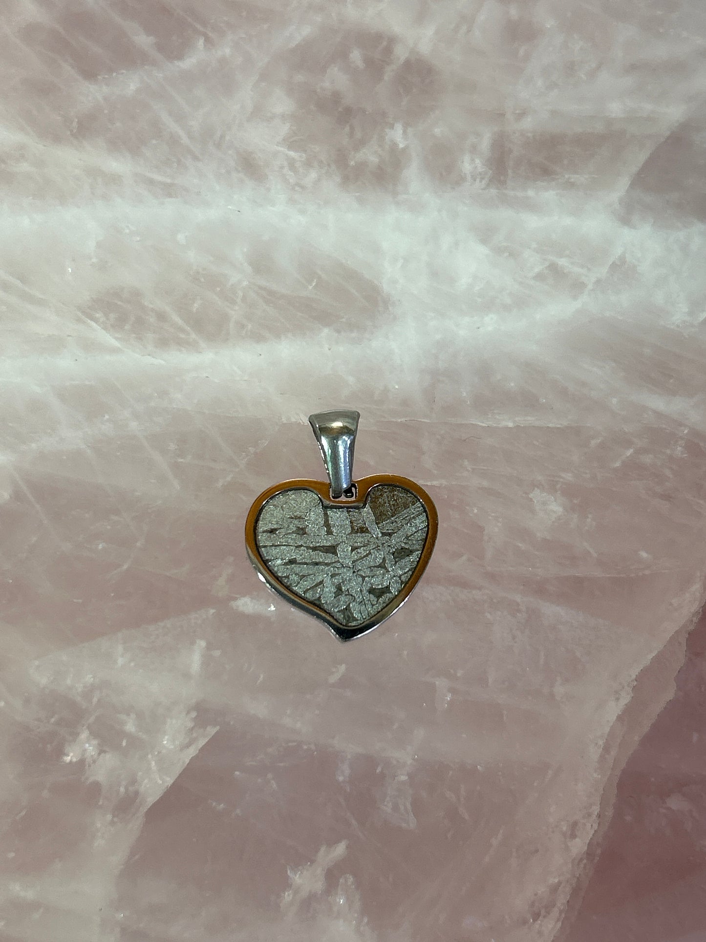 Heart Meteorite Pendant