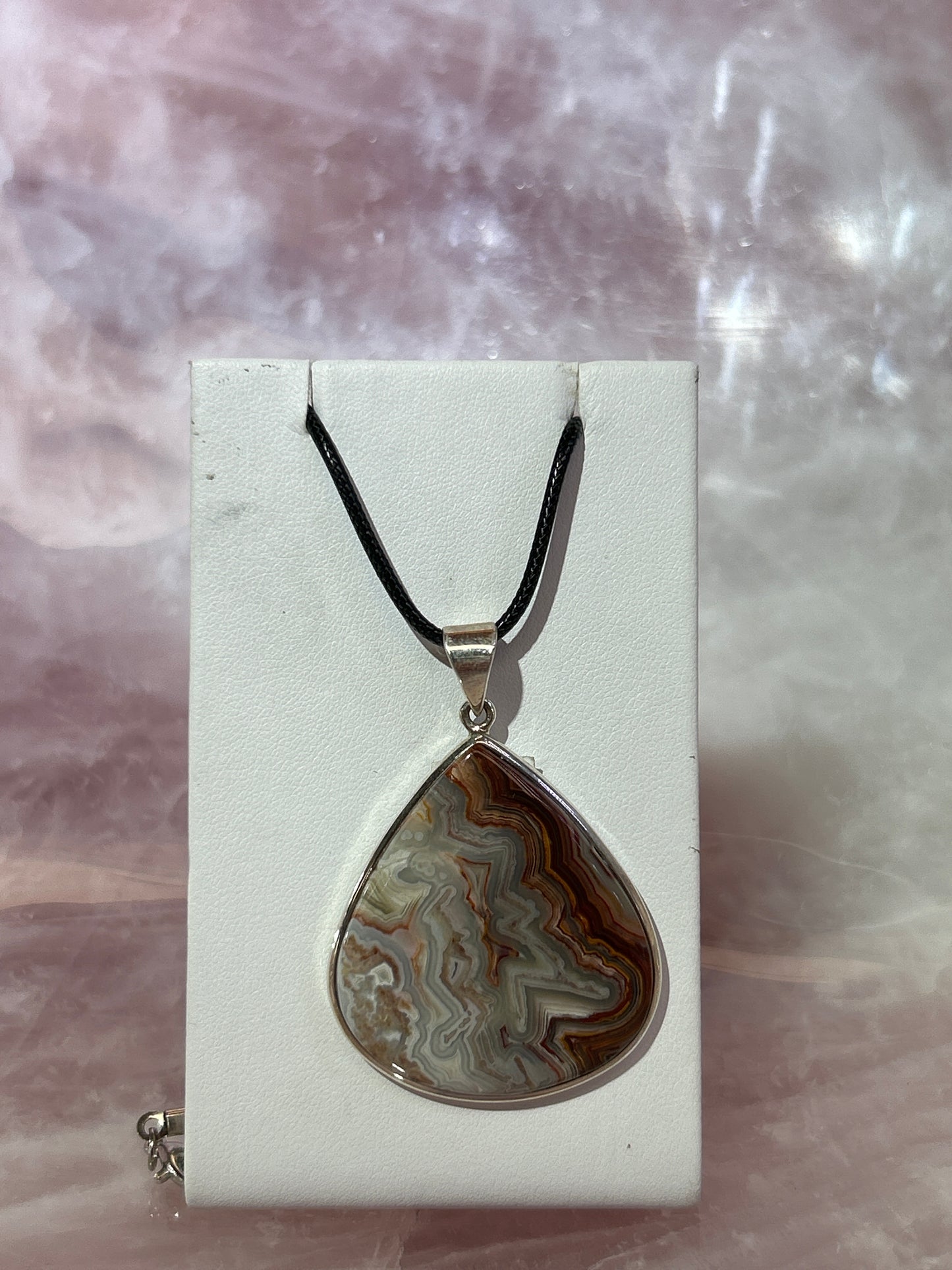 Crazy Lace Agate Pendant