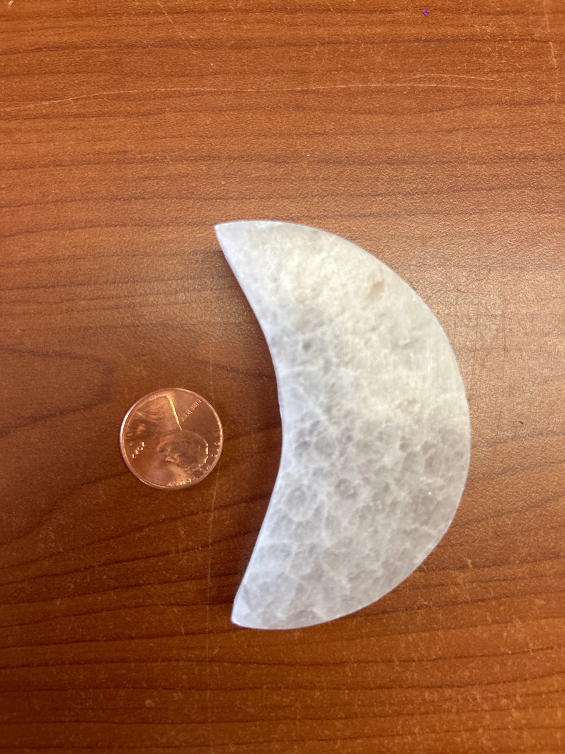 Small selenite moon Mountain Mineral Market