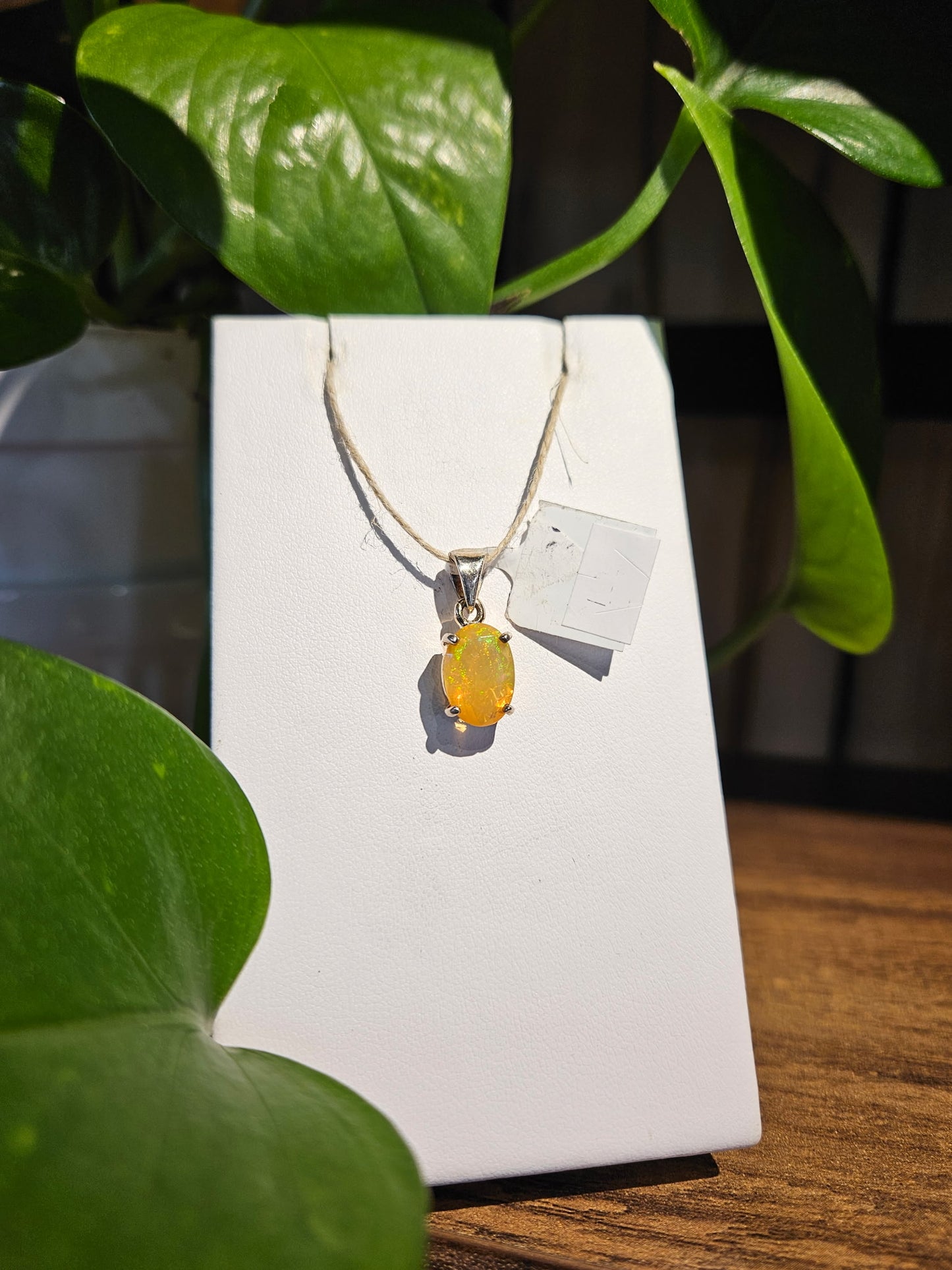 Opal Facet Pendant