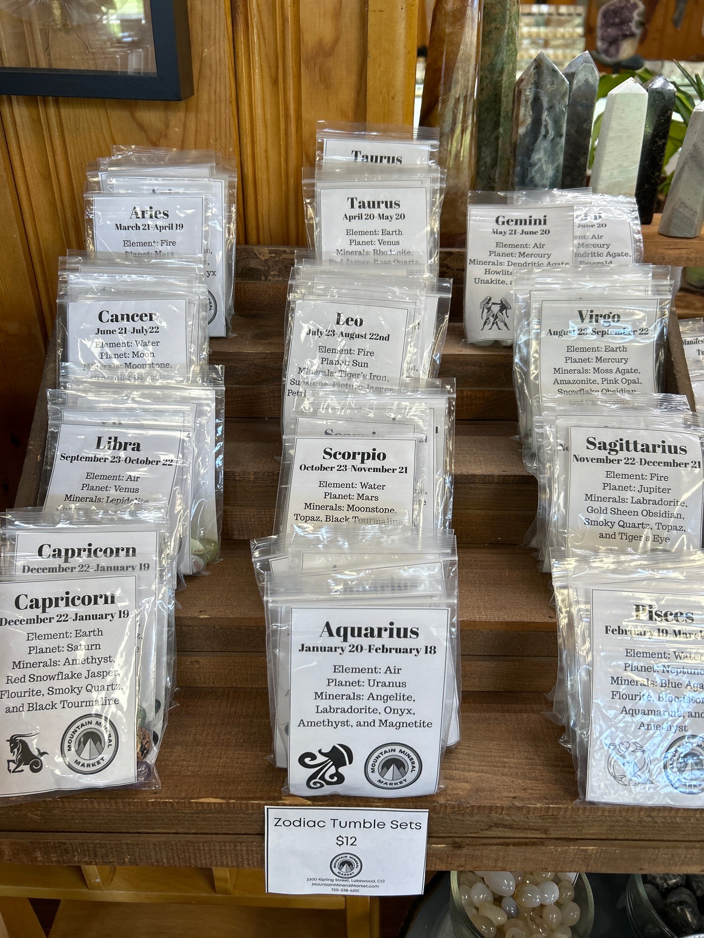 Zodiac Tumble Sets