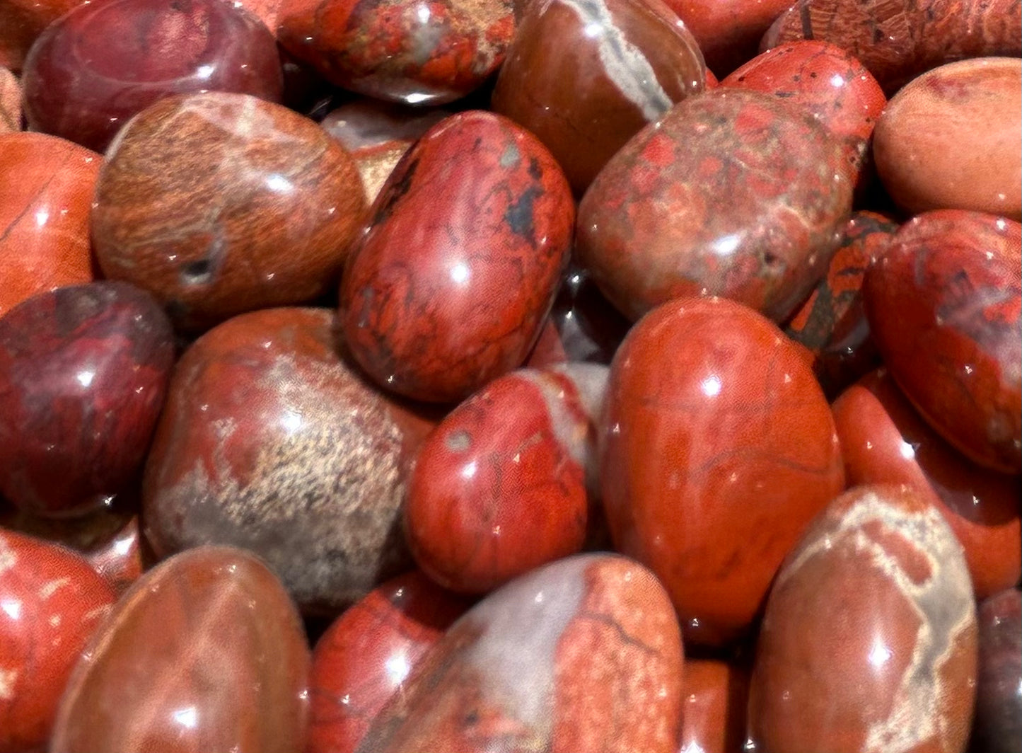 Red Poppy Jasper Tumbles Mountain Mineral Market