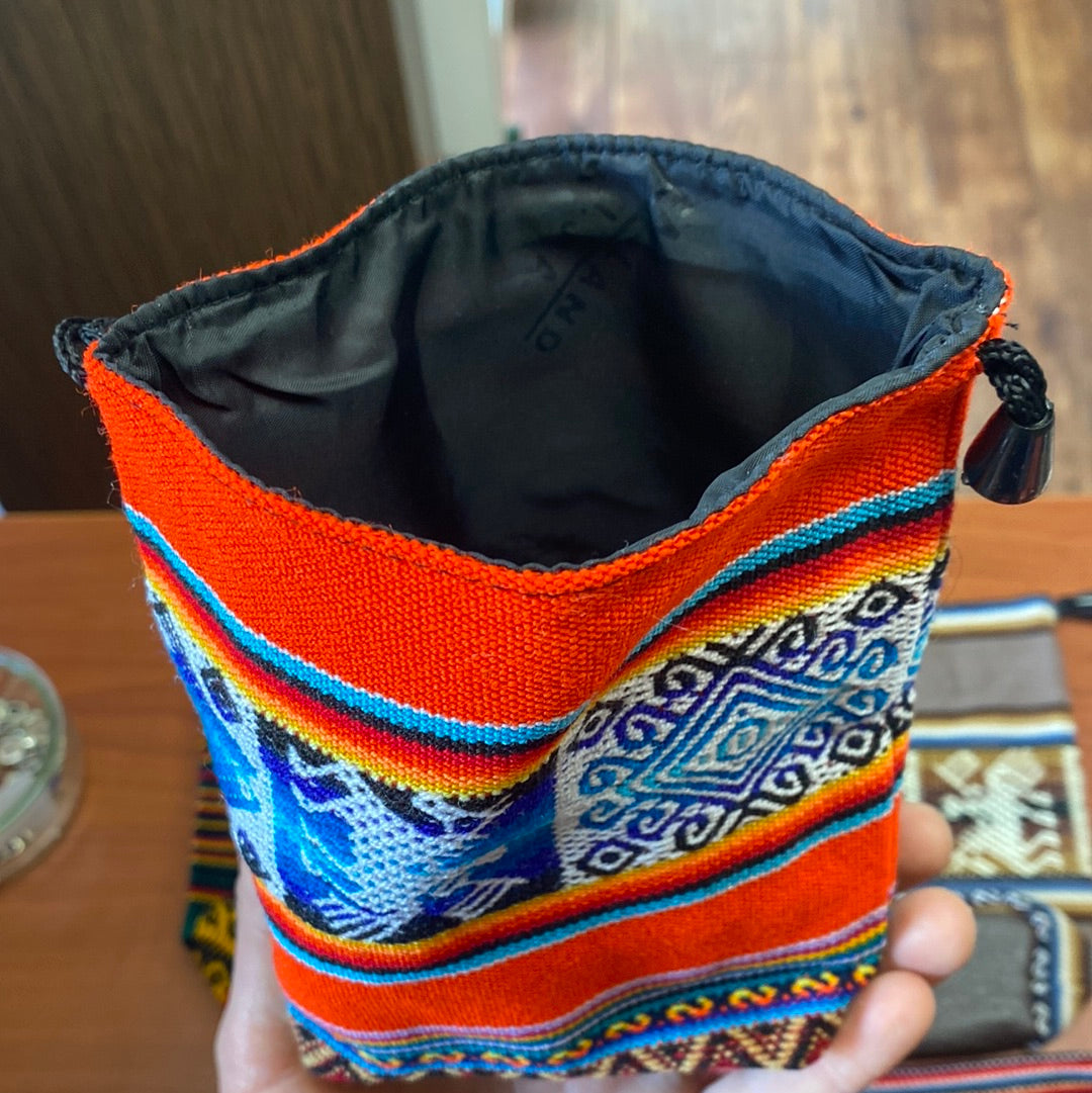 Embroidered Patterned Pouch Mountain Mineral Market