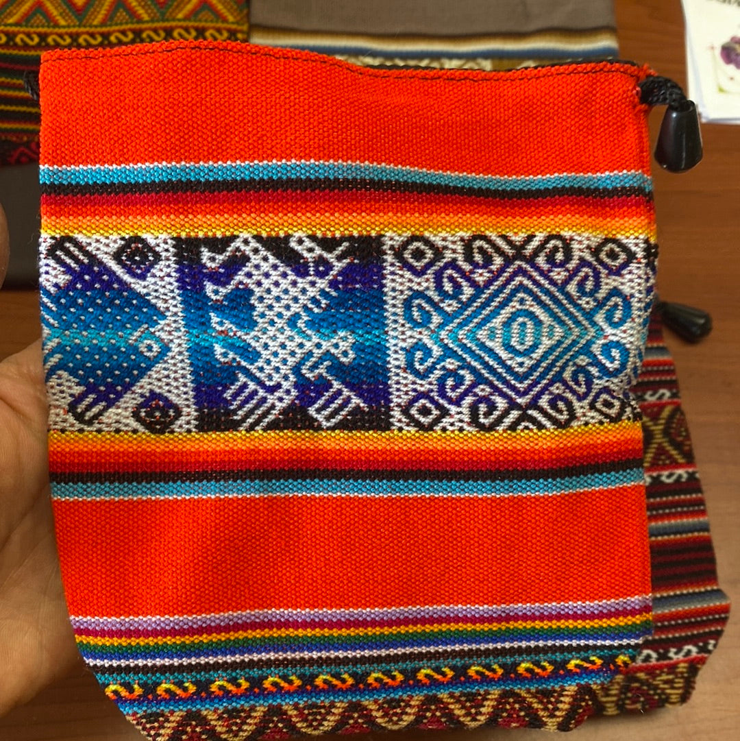 Embroidered Patterned Pouch Mountain Mineral Market