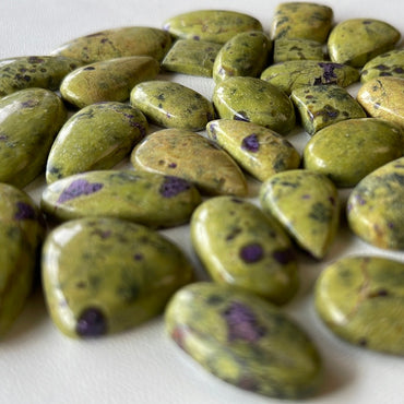 Stichite a.k.a. "Atlantasite" cabochons MMM