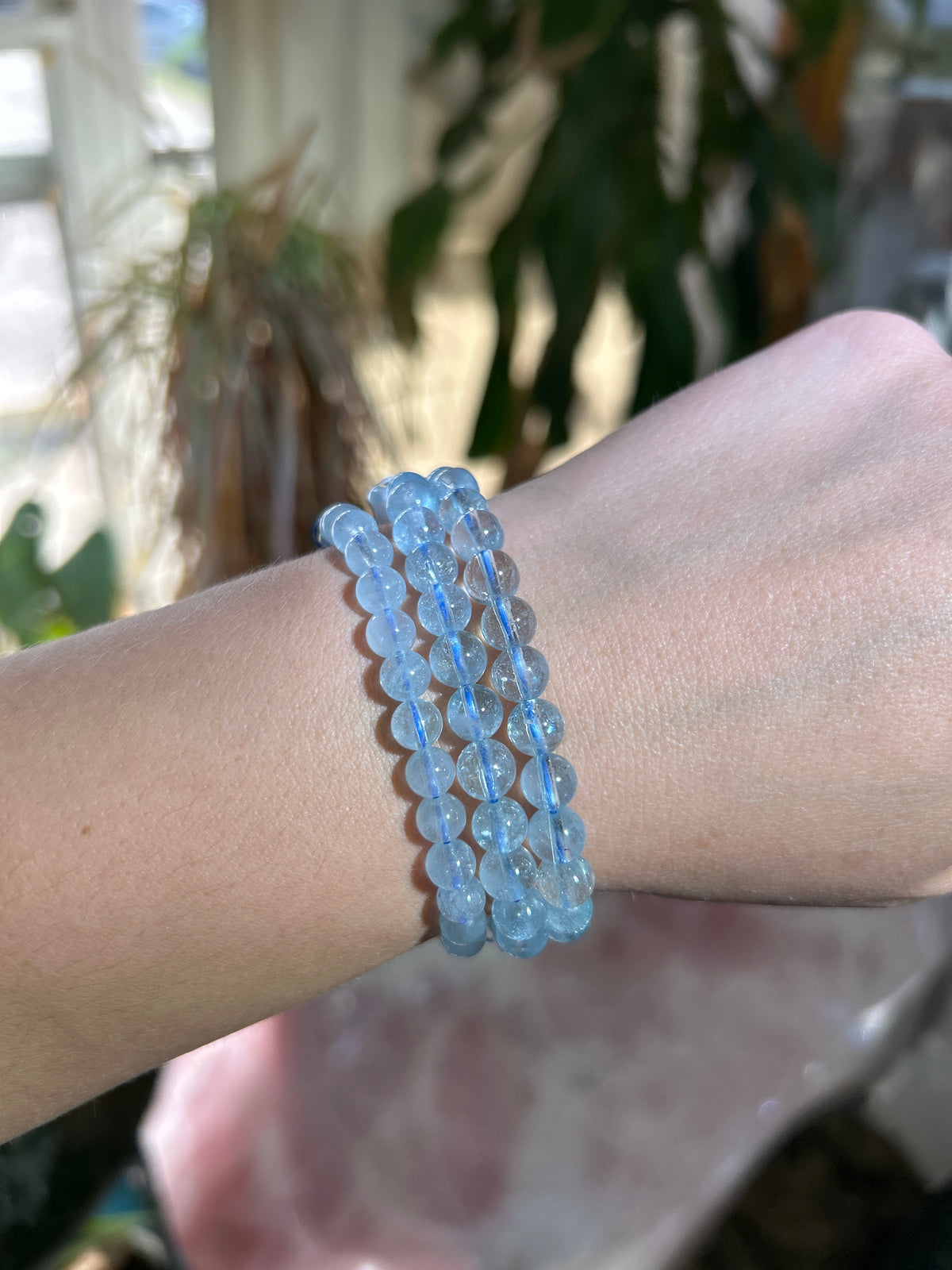 Blue Topaz Stretchy Bracelet