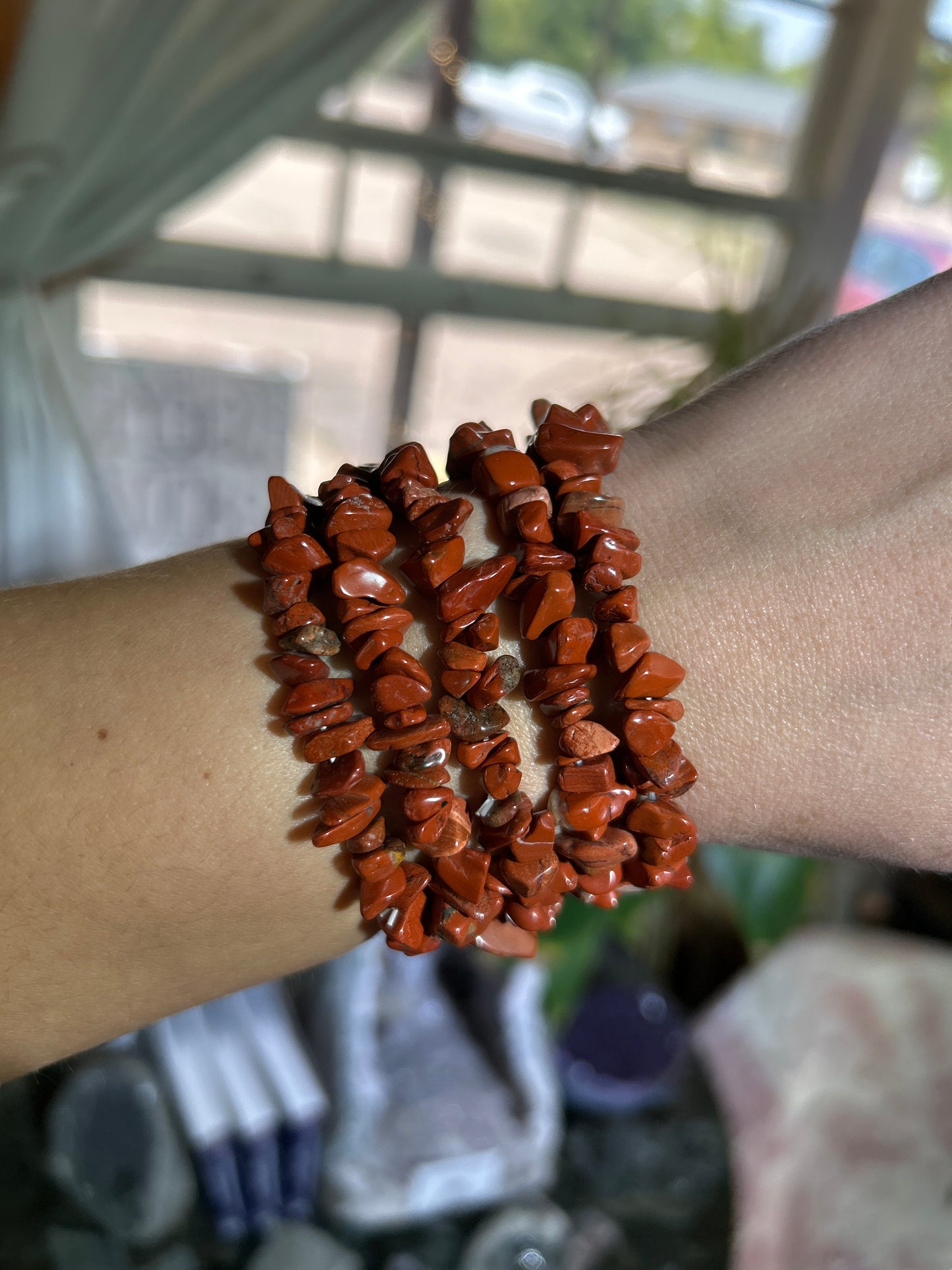 Gemstone Chip Bracelets