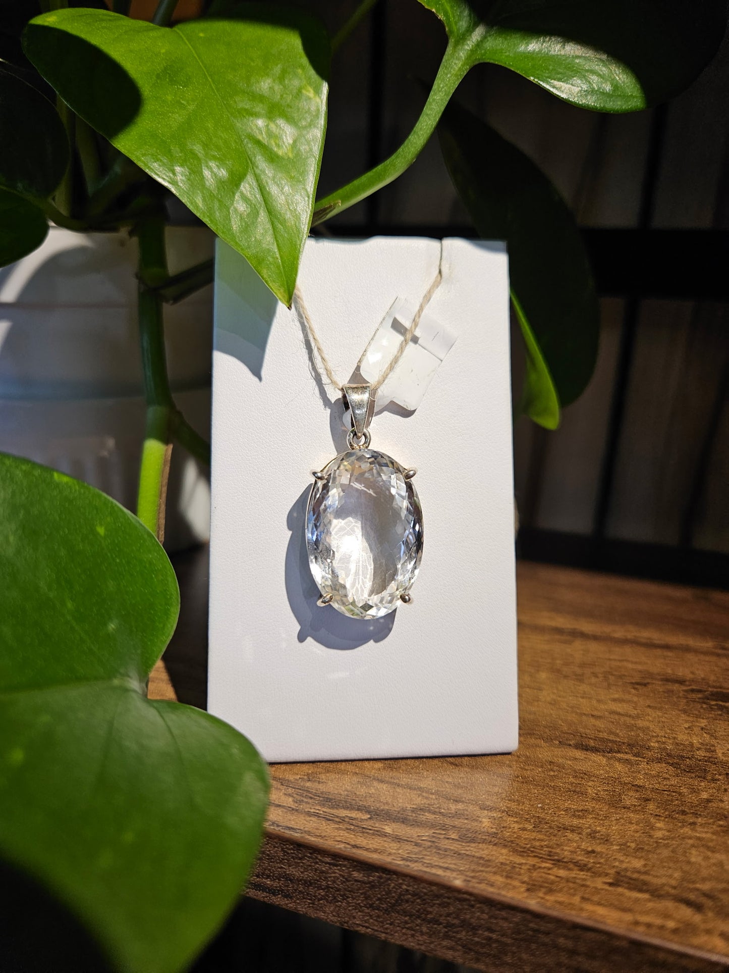 Quartz Facet Pendant