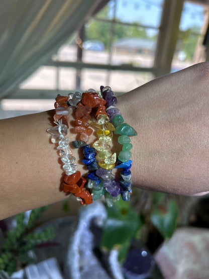 Gemstone Chip Bracelets