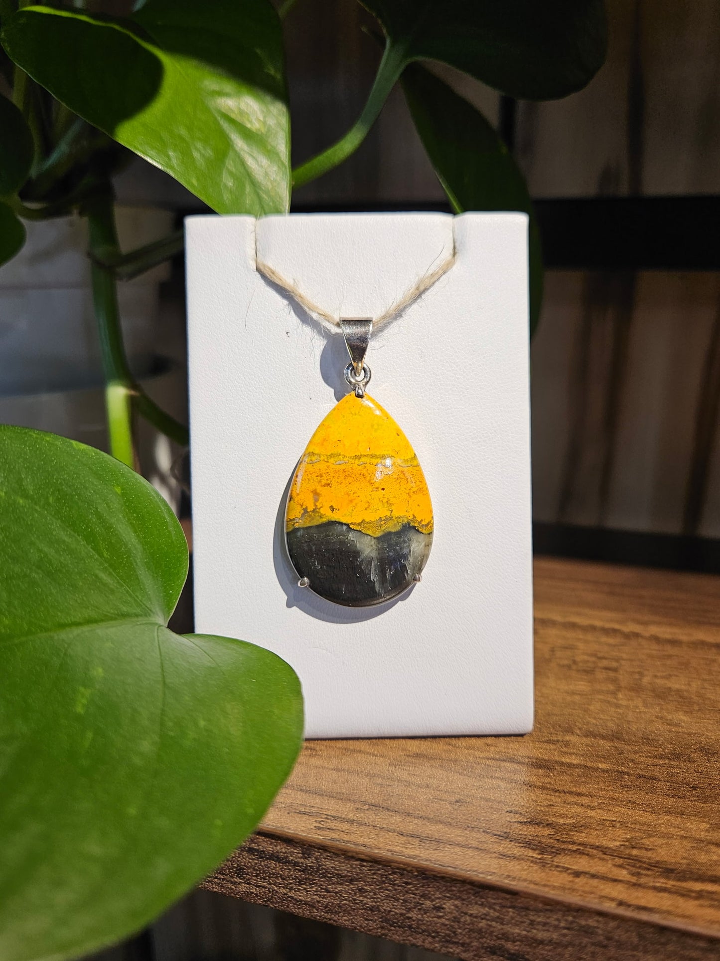 Bumblebee Jasper Pendant