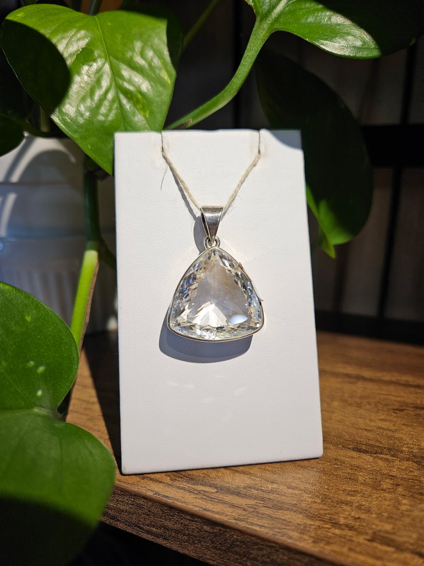 Quartz Facet Pendant