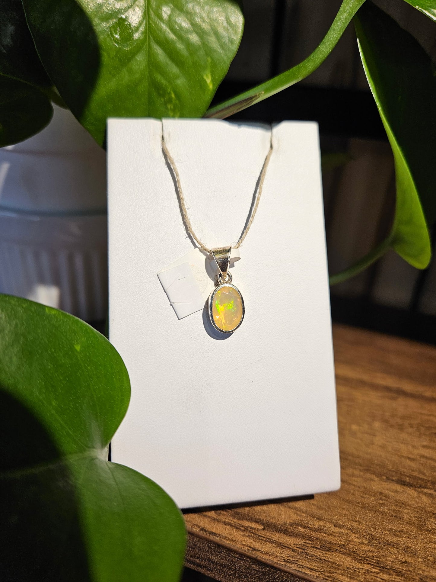 Opal Facet Pendant