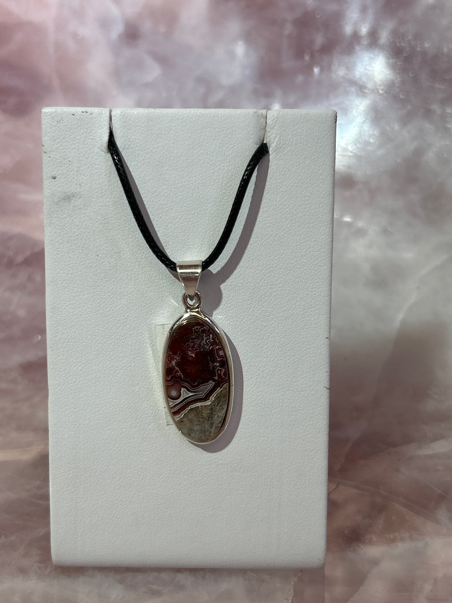 Crazy Lace Agate Pendant