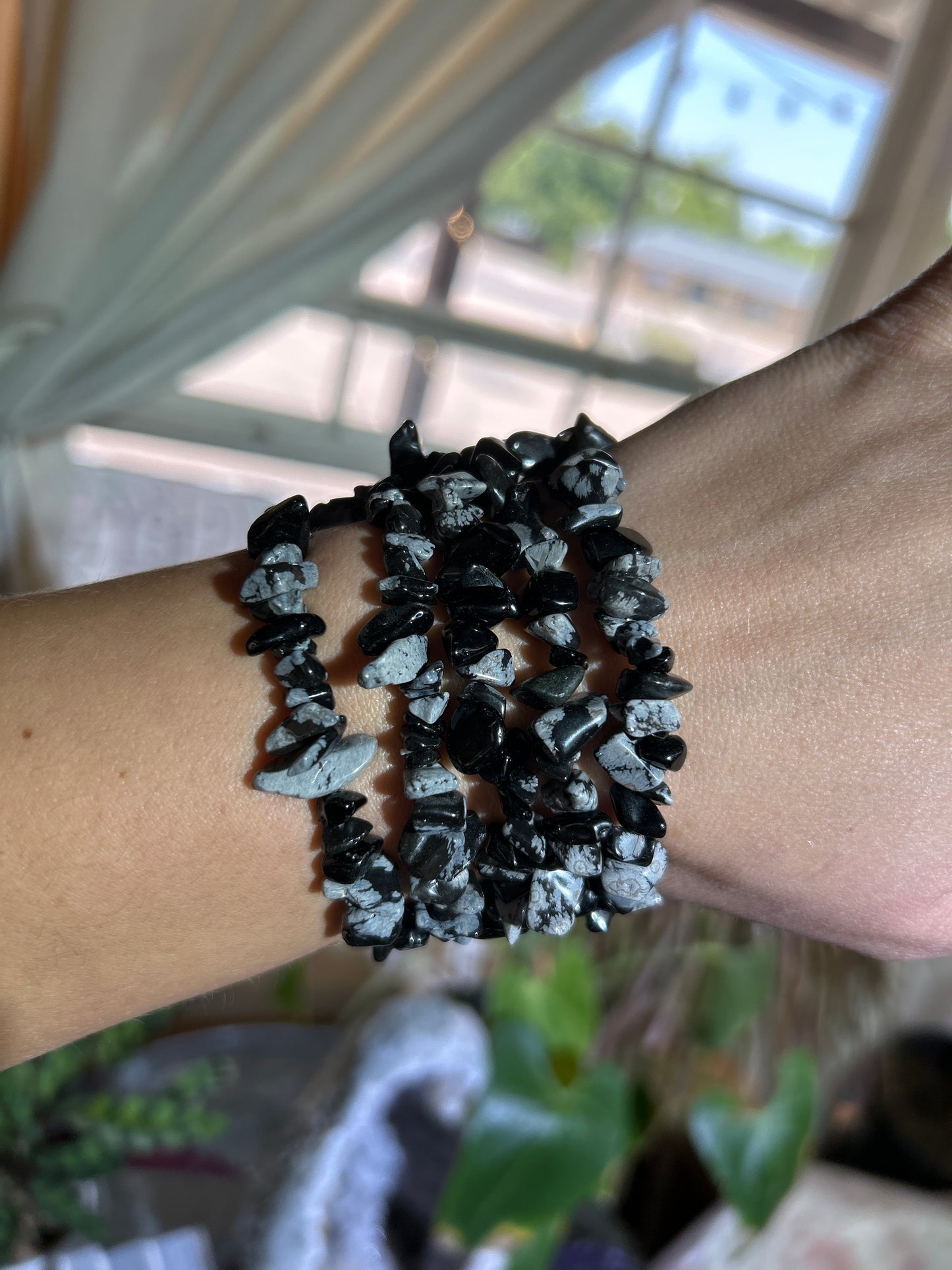 Gemstone Chip Bracelets