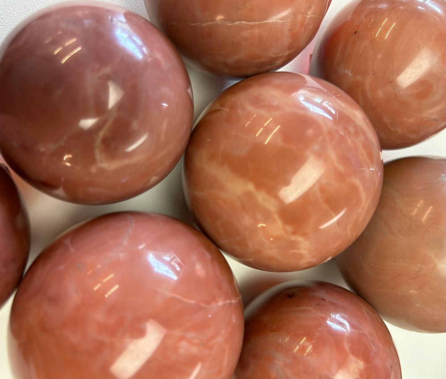 Red Serpentine Spheres
