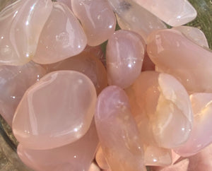 Pink Chalcedony Tumbled Stones