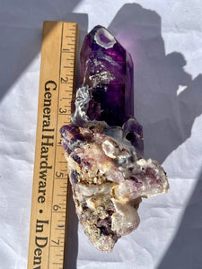 Smoky Amethyst w/ Amethyst and Hyalite Opal