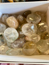 Load image into Gallery viewer, Tumbled Lodolite  Dimensions: Varies dependent on specimen  Weight: Varies dependent on specimen  Lodolite aka Landscape Quartz is useful for the manifestation of desires.
