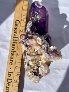 Smoky Amethyst w/ Amethyst and Hyalite Opal
