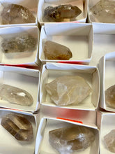 Load image into Gallery viewer, Smoky Citrine Rutilated Quartz Points
