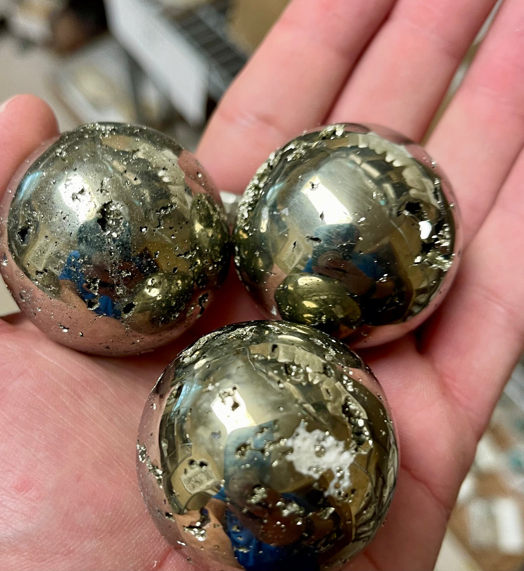 Pyrite Spheres Small