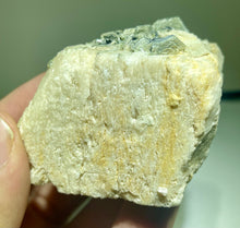 Load image into Gallery viewer, Aquamarine &amp; Phenakite on Etched Microcline
