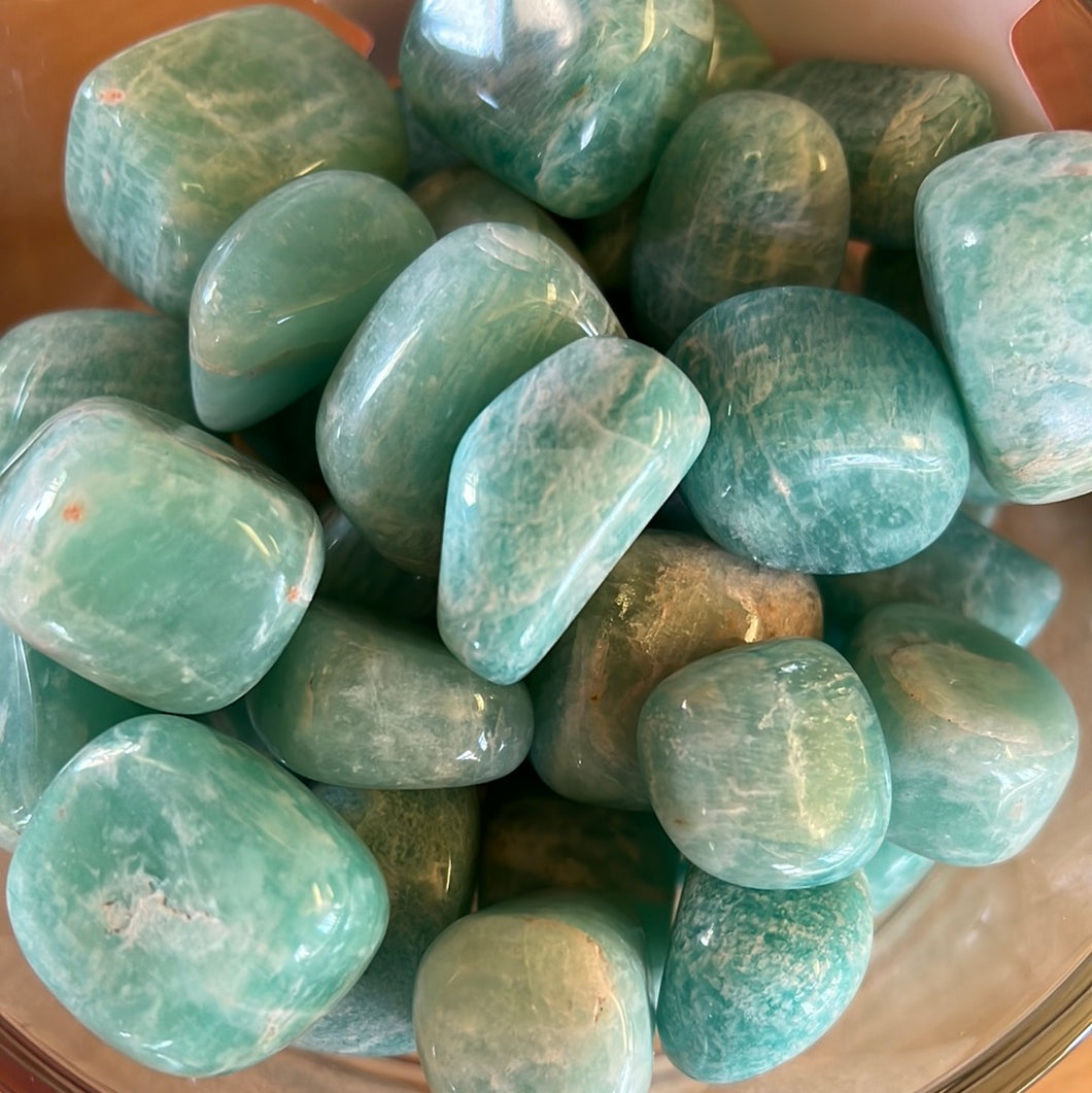 Amazonite tumble stones