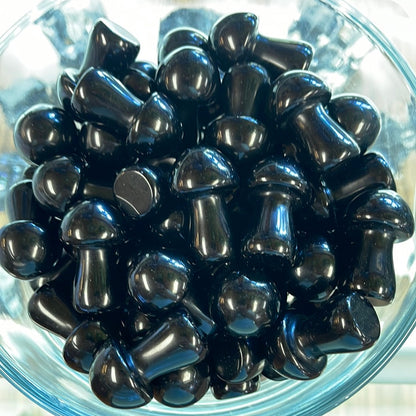 Obsidian Mushrooms 1.5 inch Mountain Mineral Market