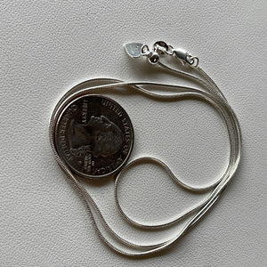.925 Sterling Silver Adjustable Snake Chain
