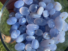 Load image into Gallery viewer, Blue Lace Agate Tumble Stones
